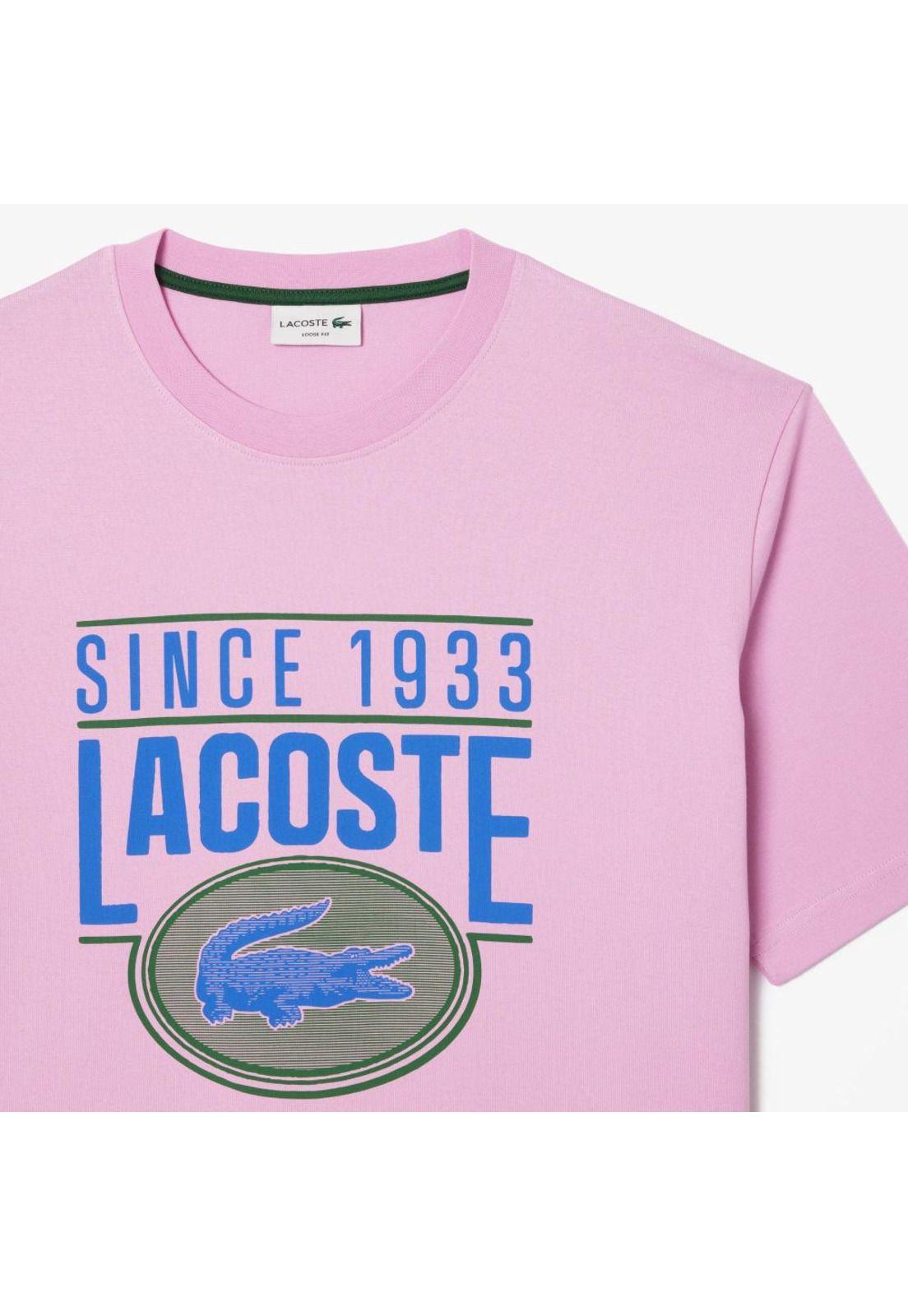 Polera  Lacoste TH7315 Hombre Rosa-3