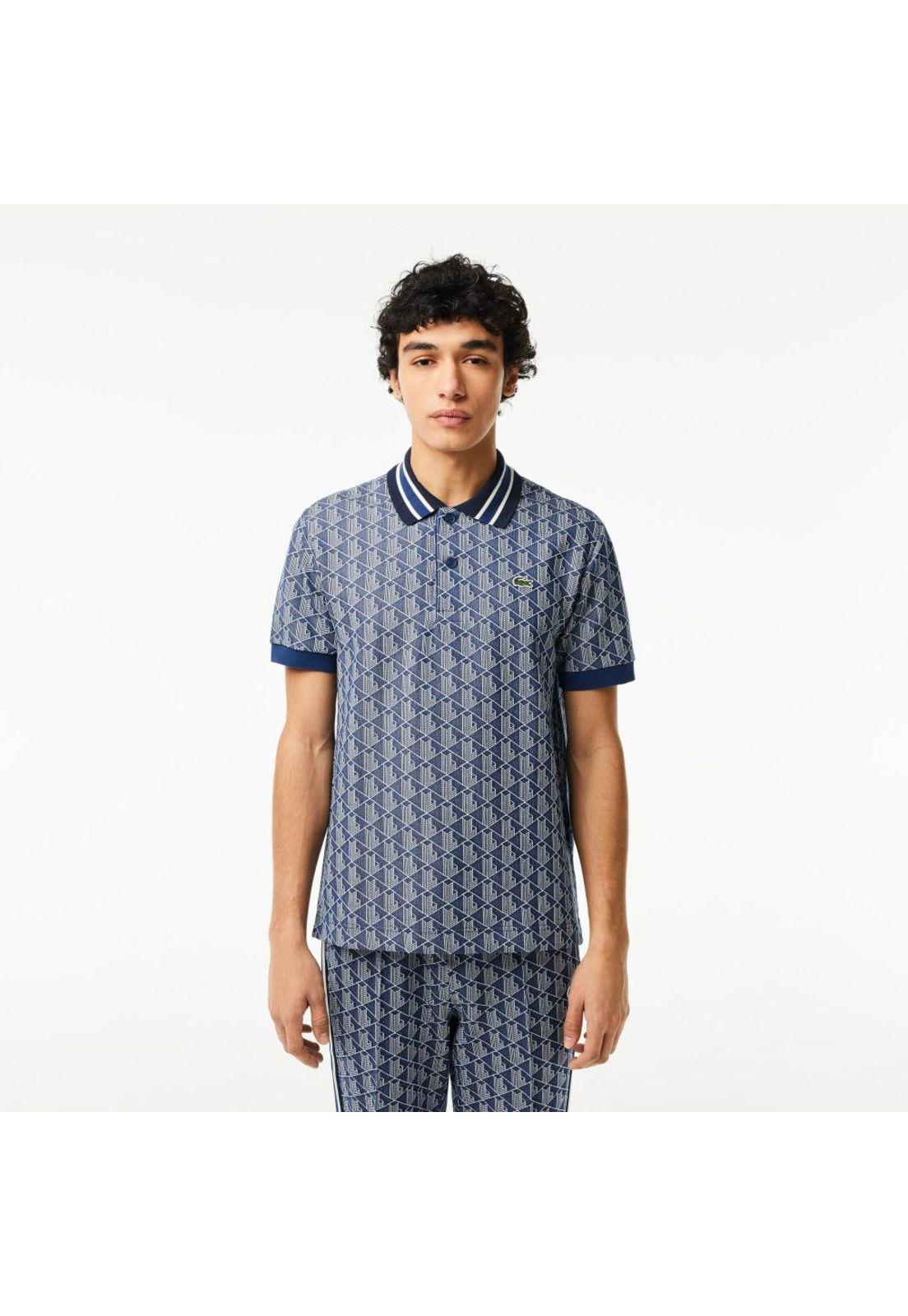 Polera Polo Lacoste DH1417 Hombre Azul-1