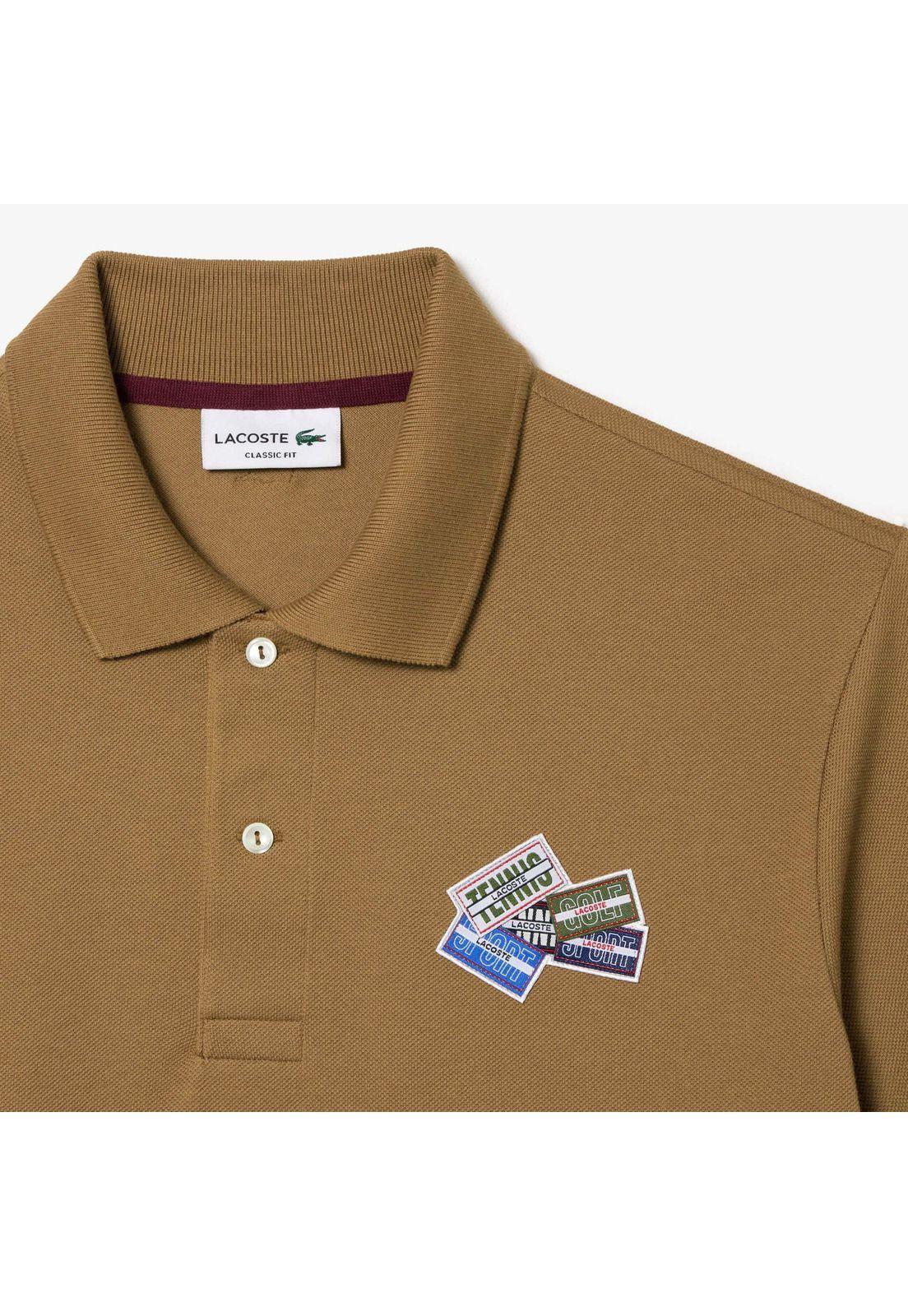 Polera Polo Lacoste PH205 Hombre Marron-4
