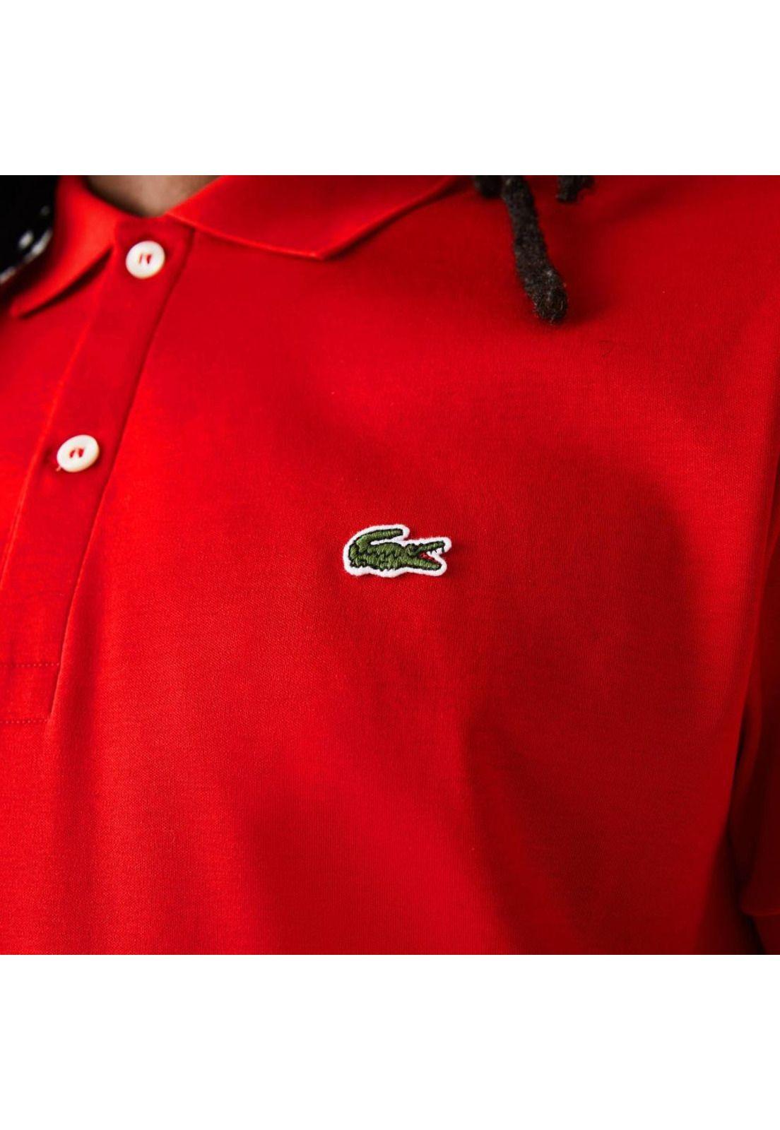Polera Polo Lacoste DH2050 Hombre Rojo-3