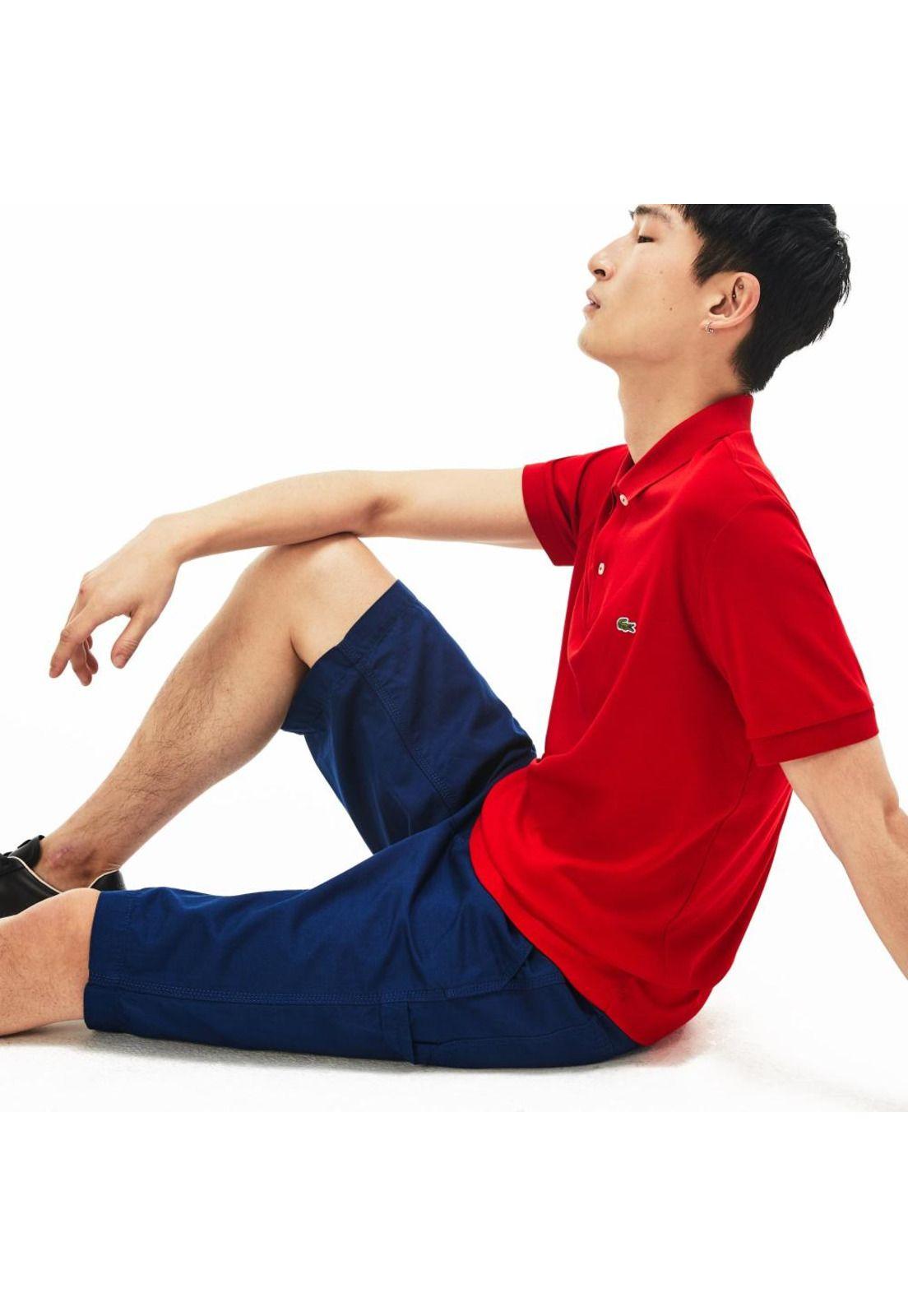 Polera Polo Lacoste DH2050 Hombre Rojo-4