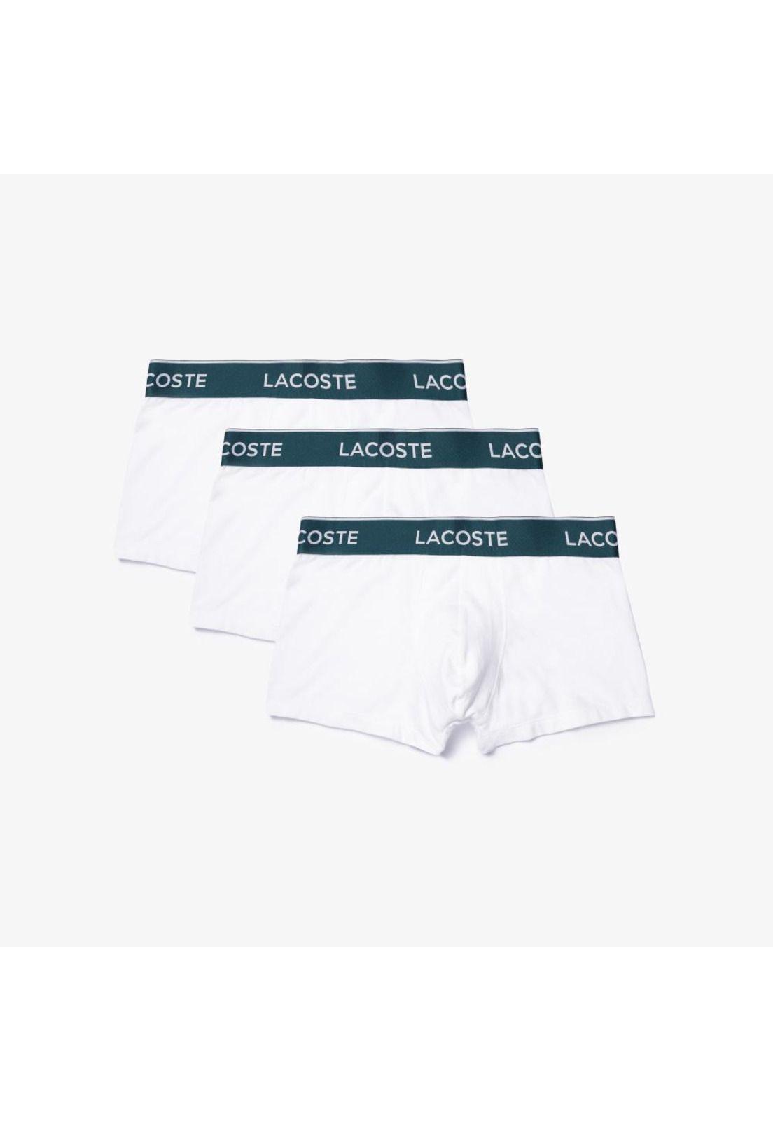 Tripack Boxers Lacoste 5H9681 Hombre Blanco-0