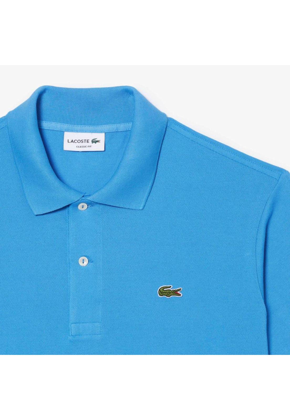 Polera Polo Lacoste L1212 Hombre Celeste-4