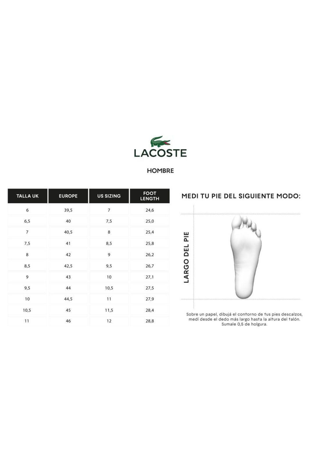 Zapatilla Urbana Lacoste Powercourt   Hombre Blanco-6