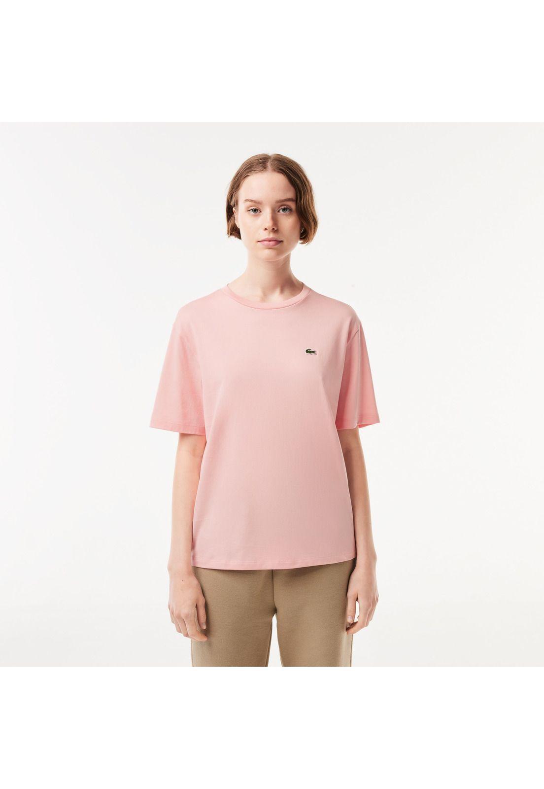 Polera Lacoste TF544 Mujer Rosado-0