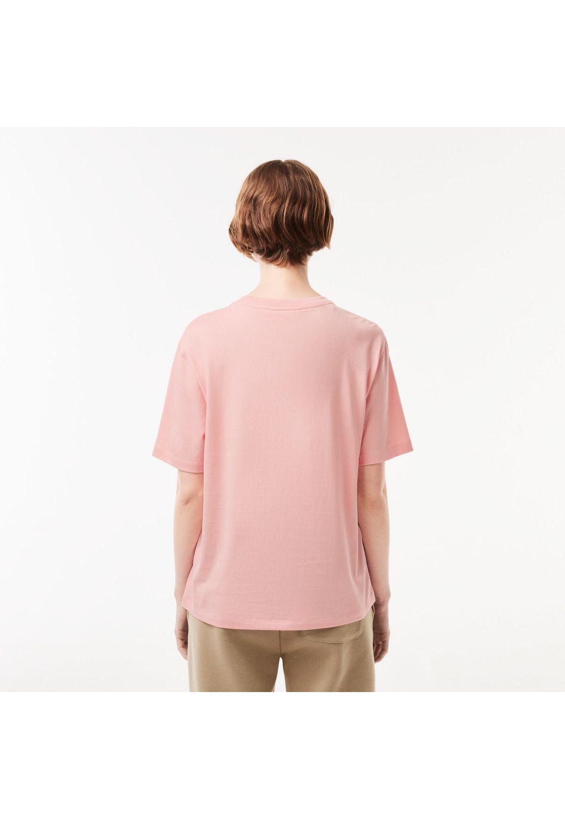 Polera Lacoste TF544 Mujer Rosado-2