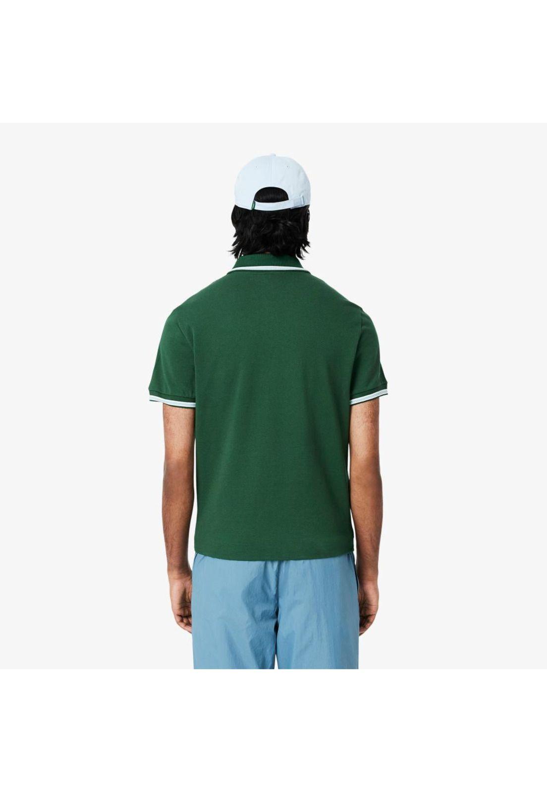 Polera Polo Manga Corta Hombre Lacoste PH9875 Negro-2