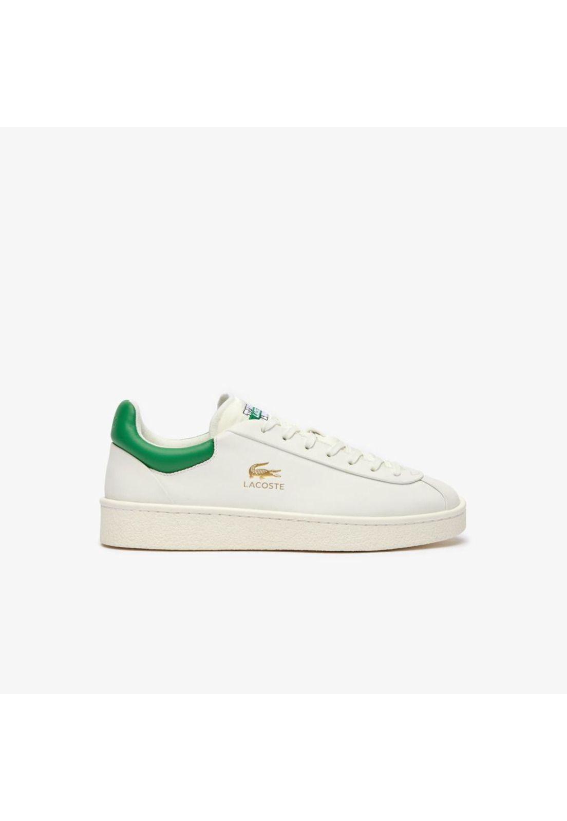 Zapatilla Urbana Lacoste Baseshot premium   Hombre Blanco-0