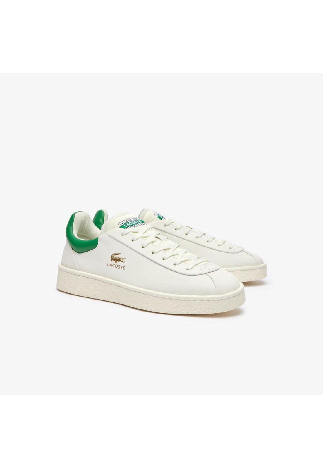Zapatilla Urbana Lacoste Baseshot premium   Hombre Blanco-1