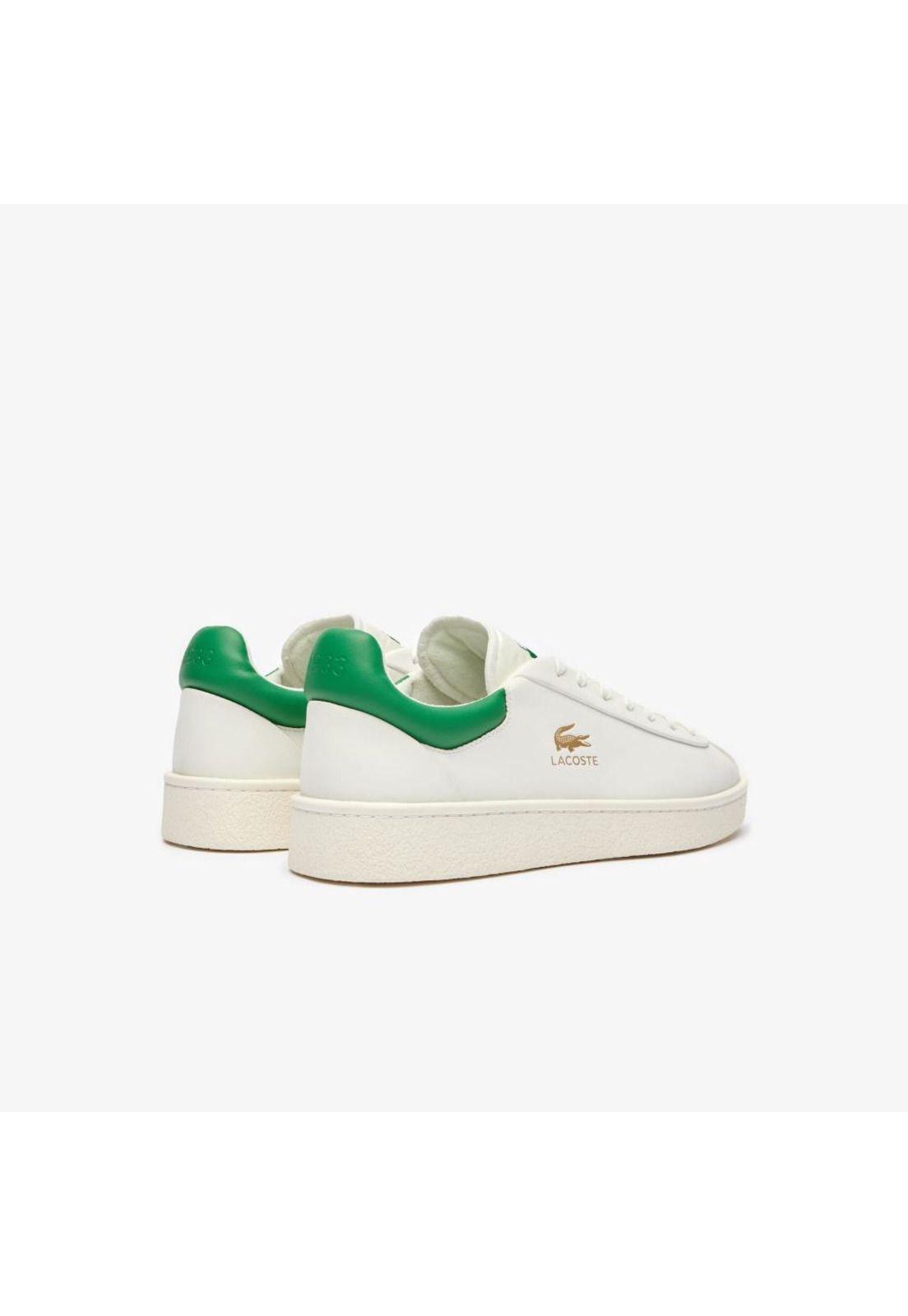Zapatilla Urbana Lacoste Baseshot premium   Hombre Blanco-2