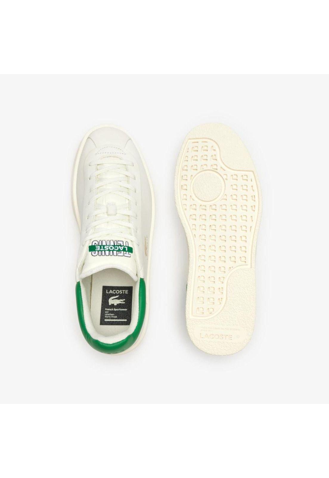 Zapatilla Urbana Lacoste Baseshot premium   Hombre Blanco-3