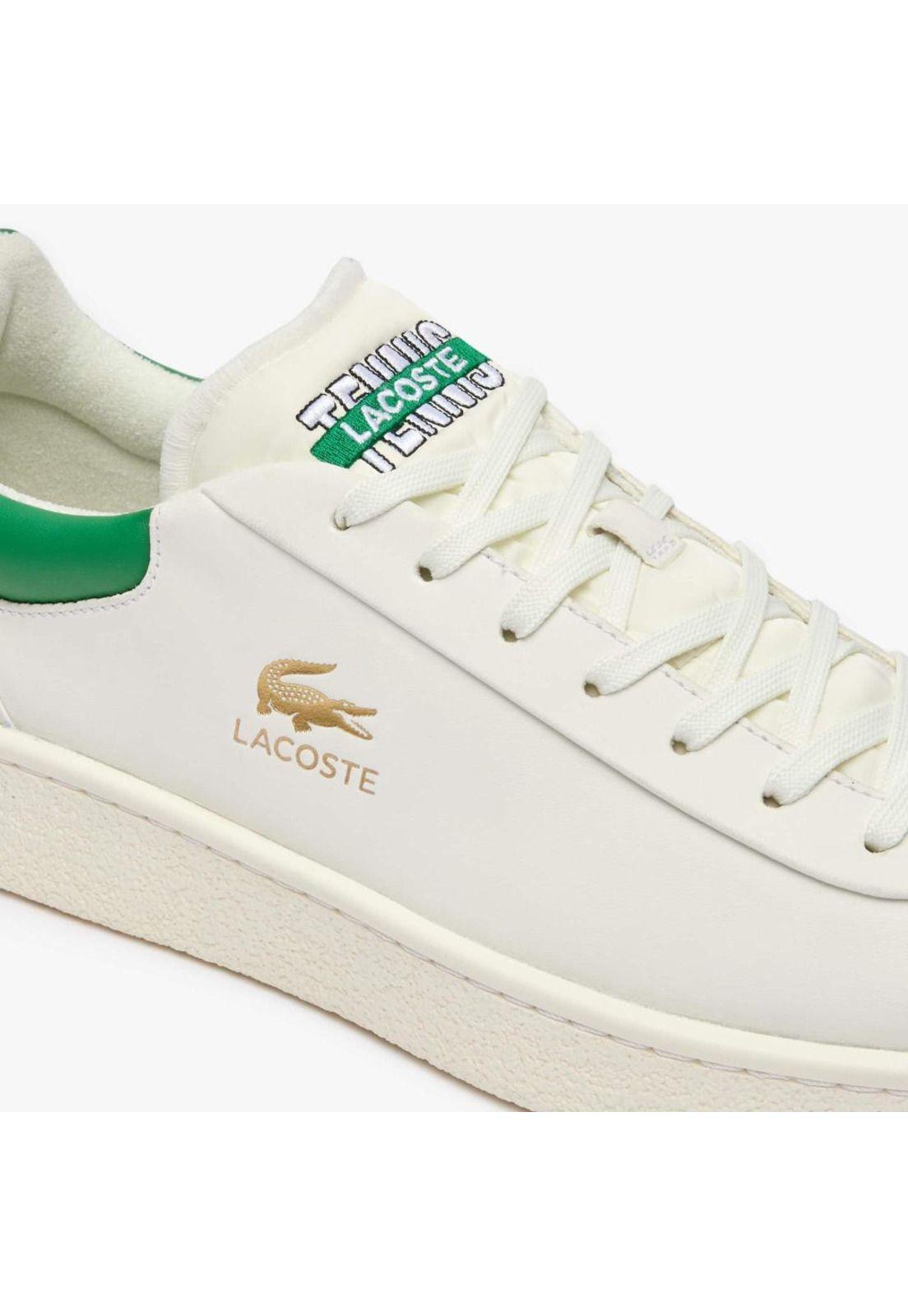 Zapatilla Urbana Lacoste Baseshot premium   Hombre Blanco-5