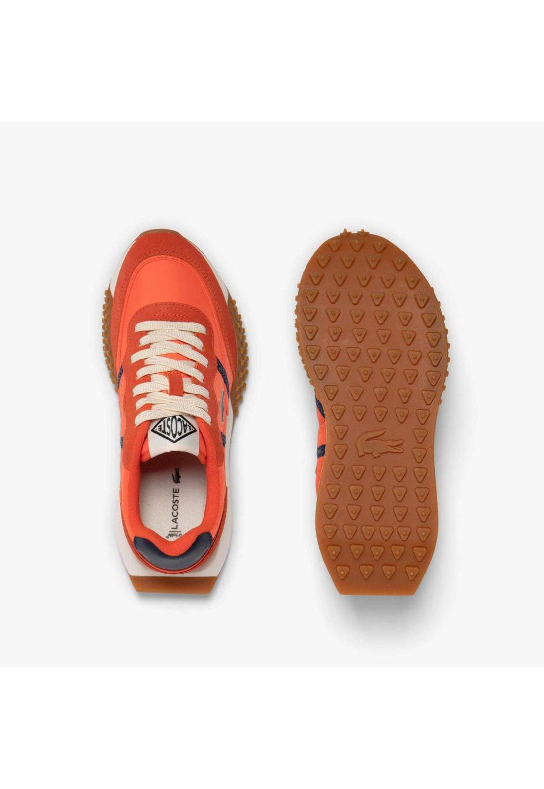 Zapatilla Lacoste Lspin Deluxe 3.0 Mujer Naranja-3