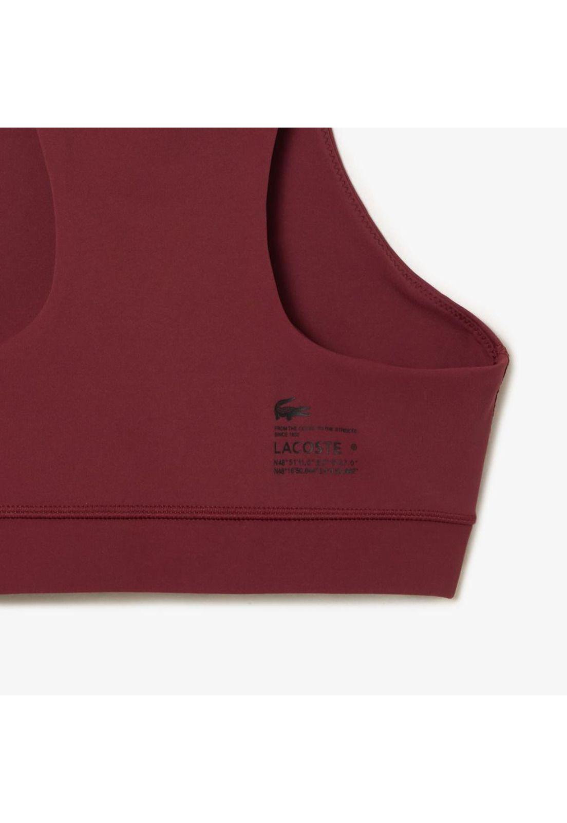 Top Lacoste IF596 Mujer Burdeo-3