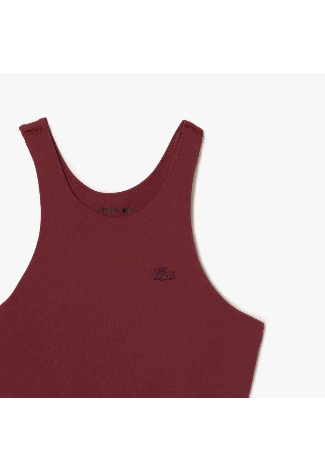 Top Lacoste IF596 Mujer Burdeo-4
