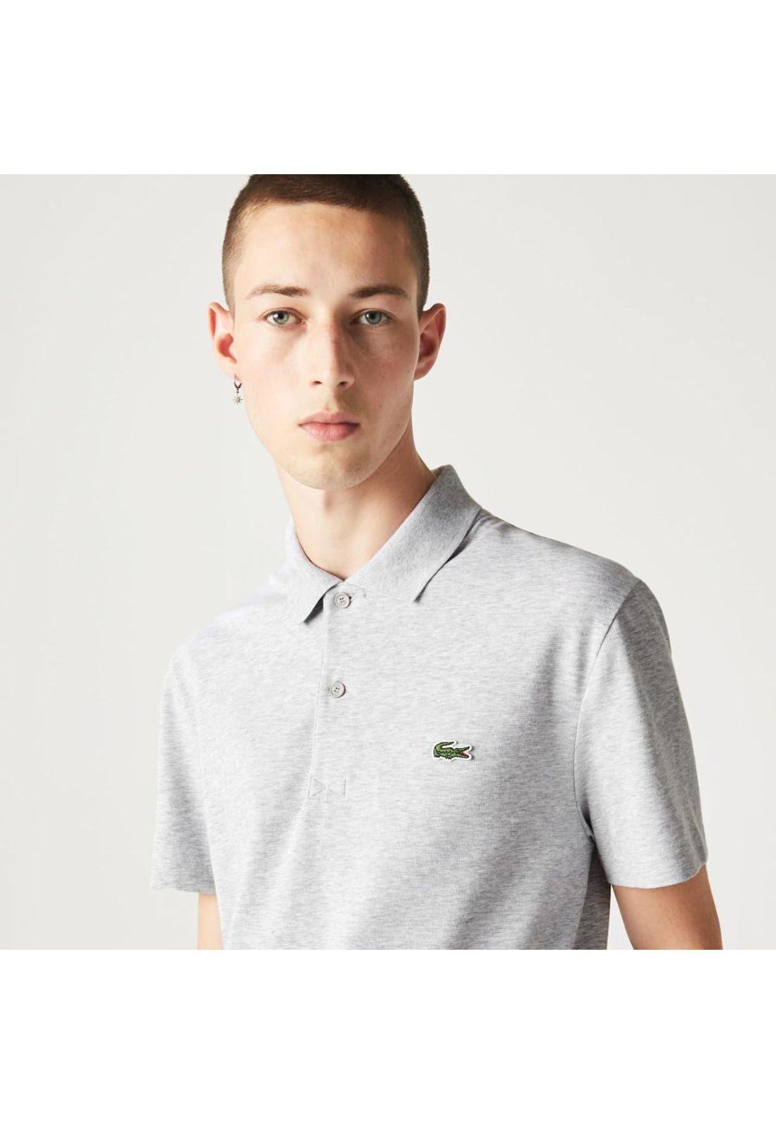 Polera Polo Lacoste DH0783 Hombre Gris-3