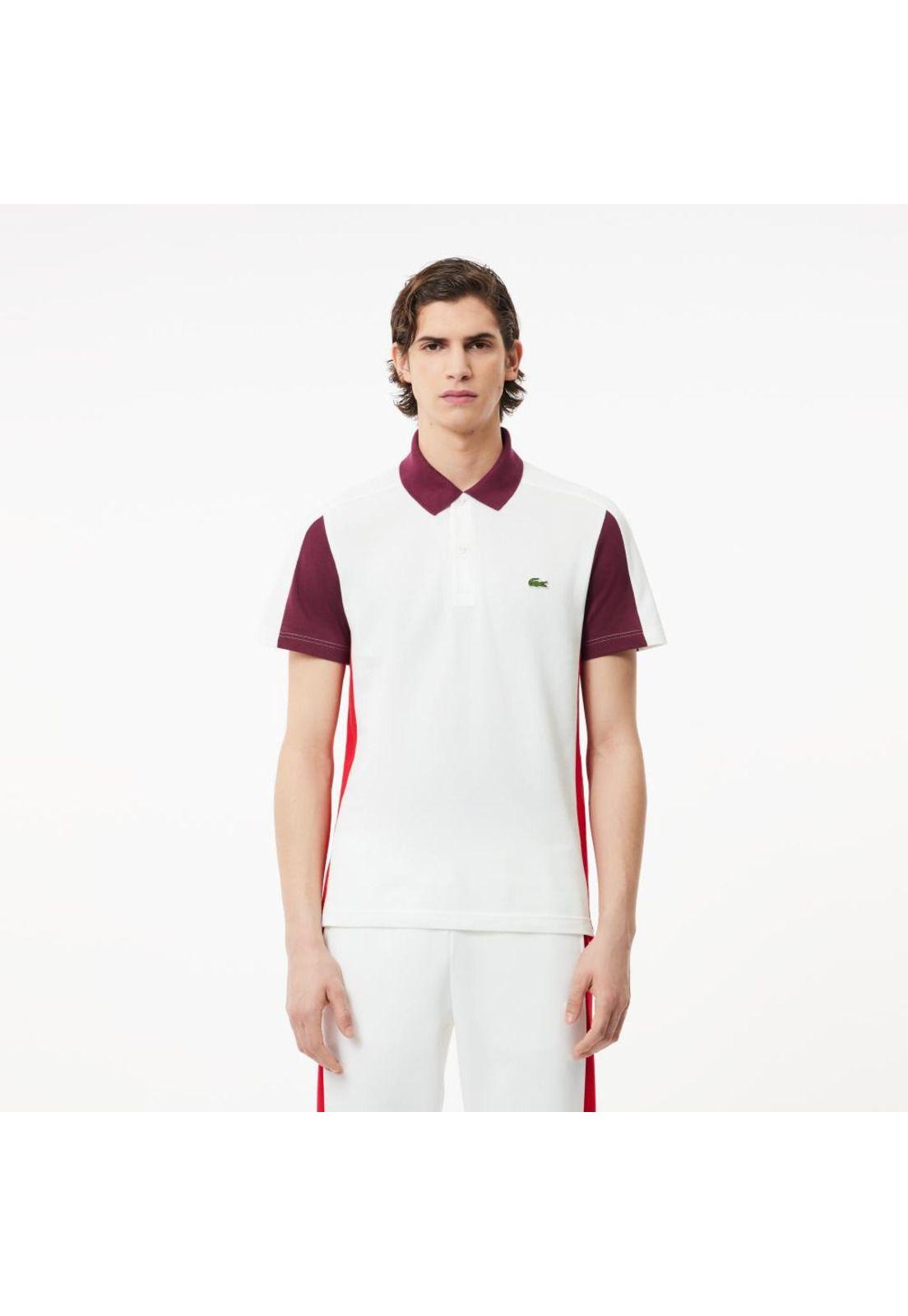 Polera Polo Manga Corta Hombre Lacoste PH1302 Blanco-0