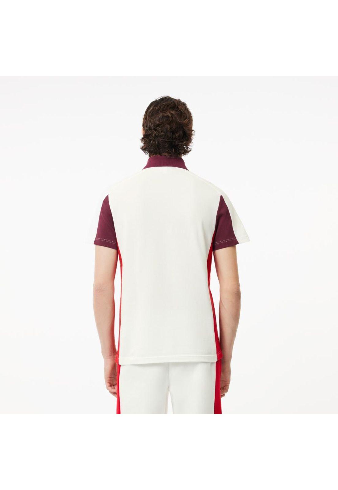 Polera Polo Manga Corta Hombre Lacoste PH1302 Blanco-1