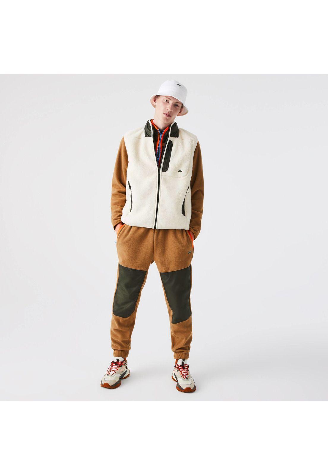 Pantalón Buzo Lacoste Xh0227 Hombre Cafe-1