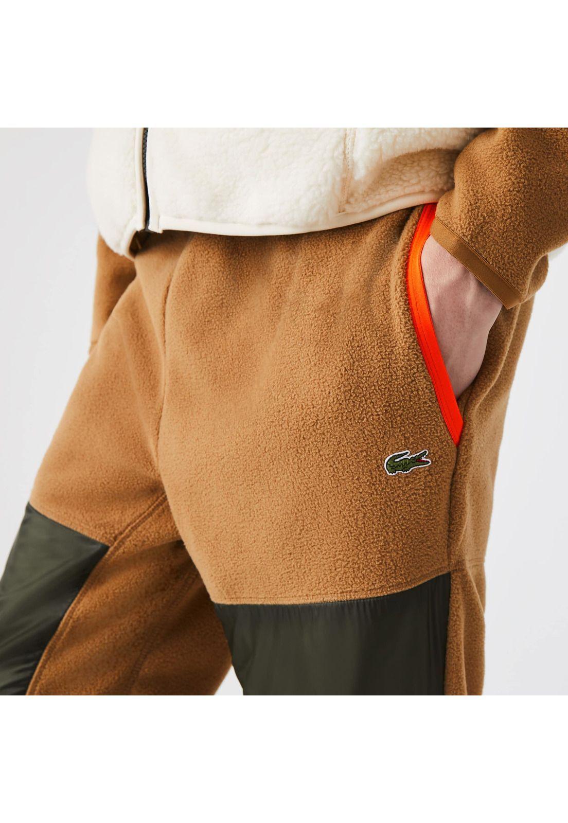 Pantalón Buzo Lacoste Xh0227 Hombre Cafe-3