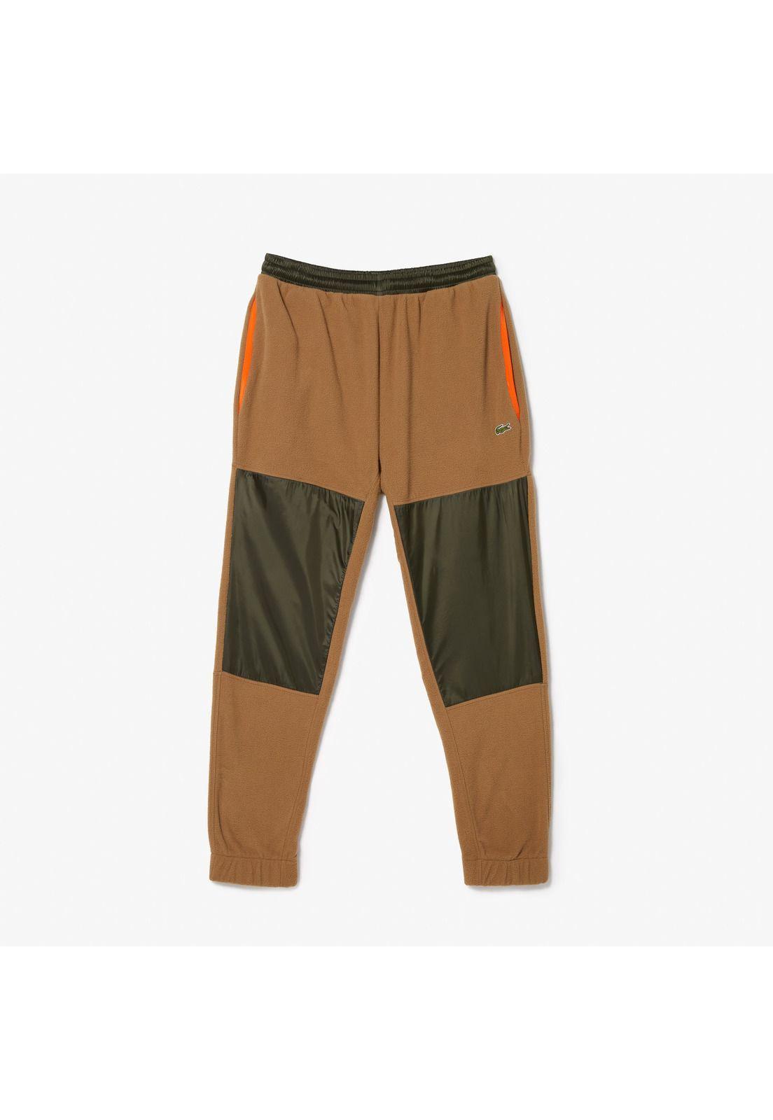 Pantalón Buzo Lacoste Xh0227 Hombre Cafe-4