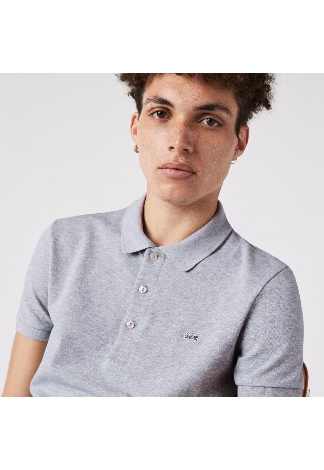 Polera Polo Lacoste PH4014 Hombre Gris-0