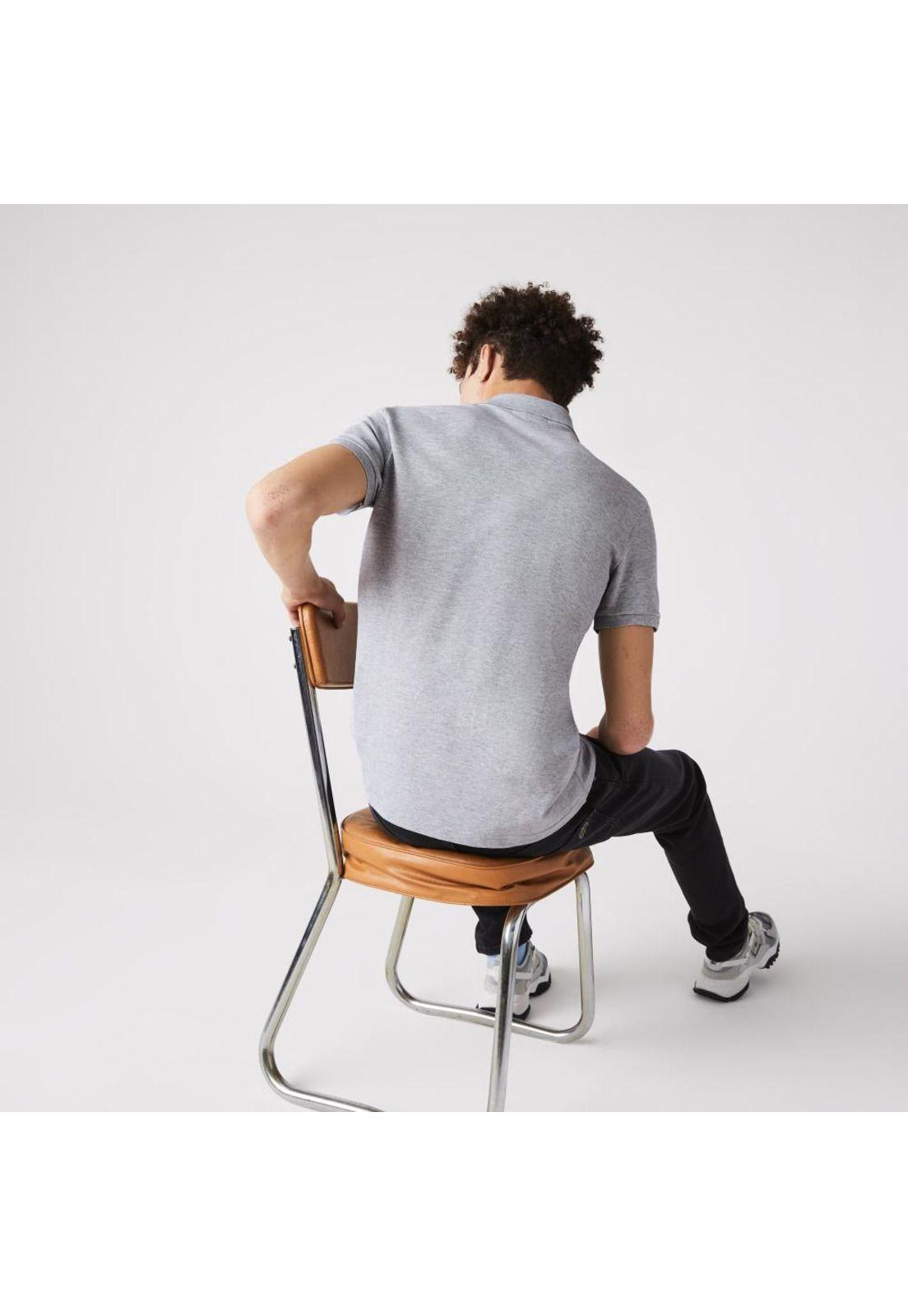 Polera Polo Lacoste PH4014 Hombre Gris-2