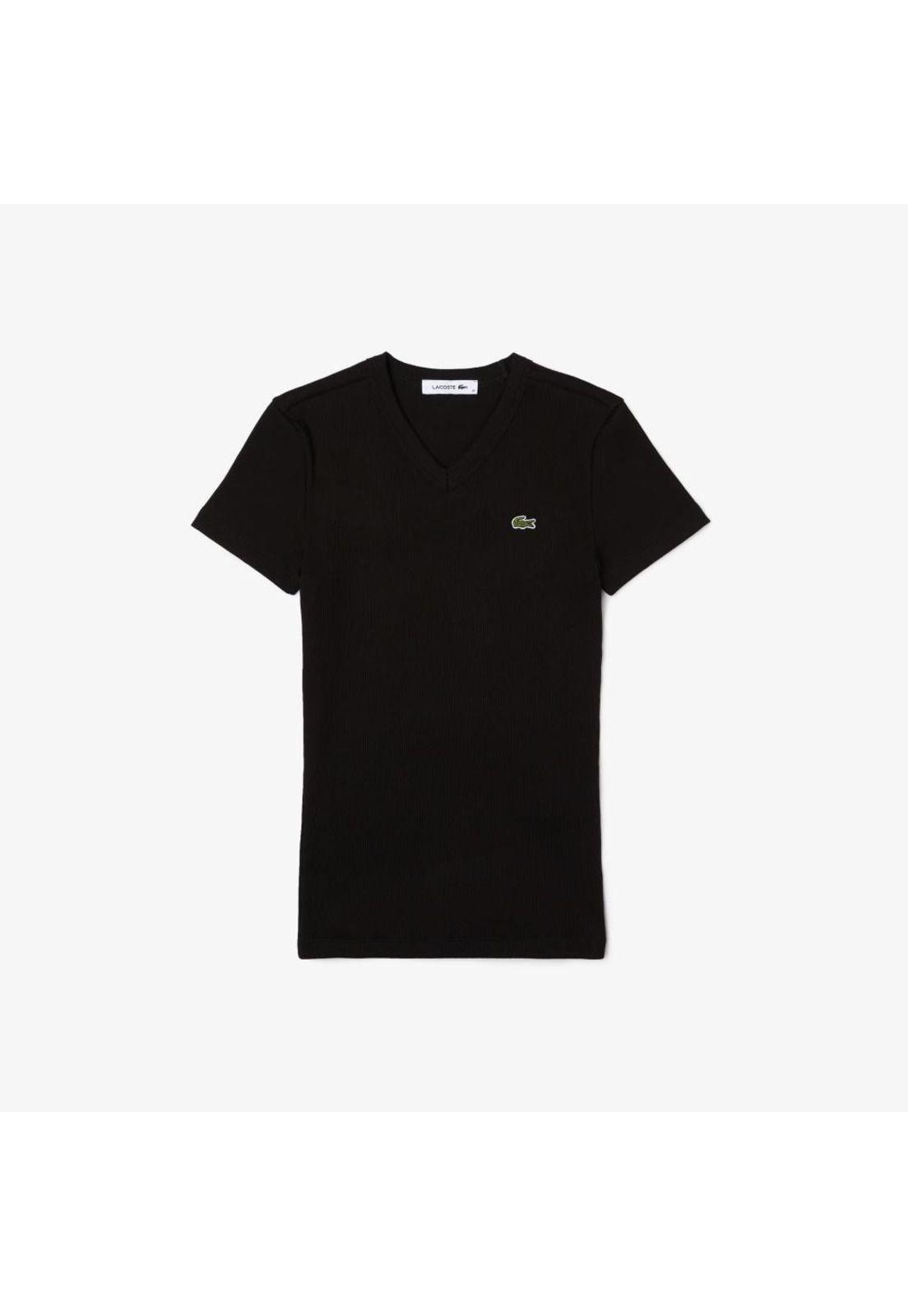 Polera Lacoste TF5459 Mujer Negro-1
