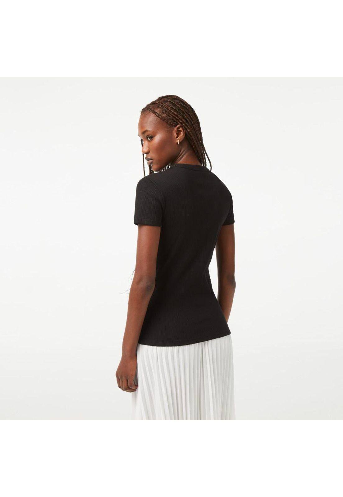Polera Lacoste TF5459 Mujer Negro-2