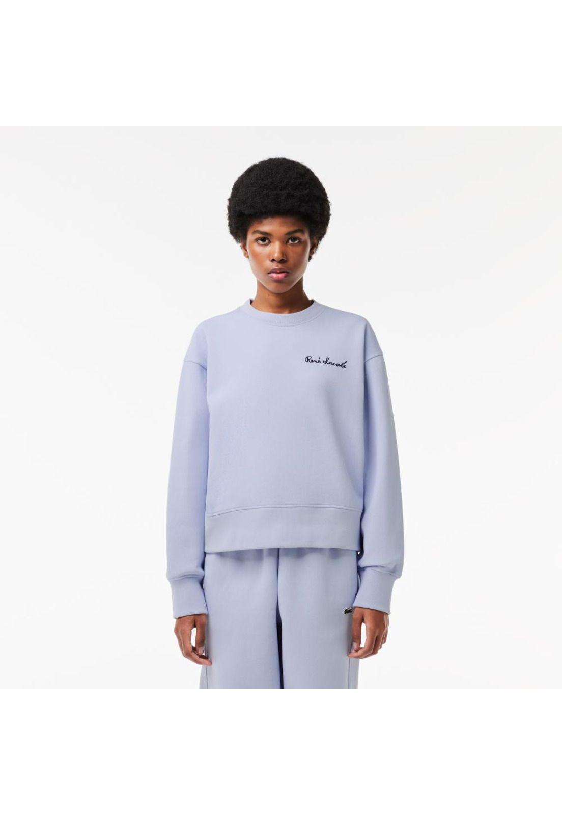 Poleron Lacoste SF7261 Mujer Gris-0