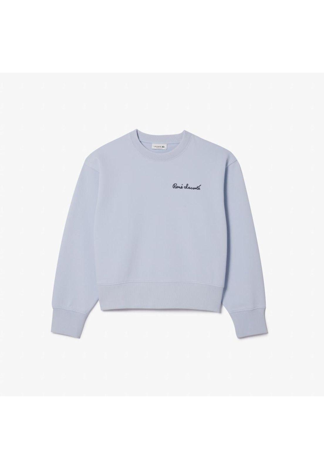 Poleron Lacoste SF7261 Mujer Gris-1