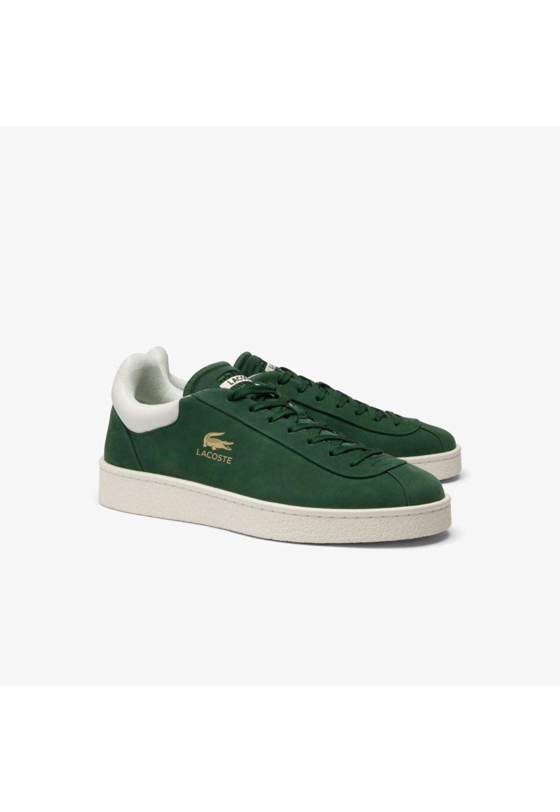 Zapatilla Urbana Lacoste Baseshot premium   Hombre Verde-1