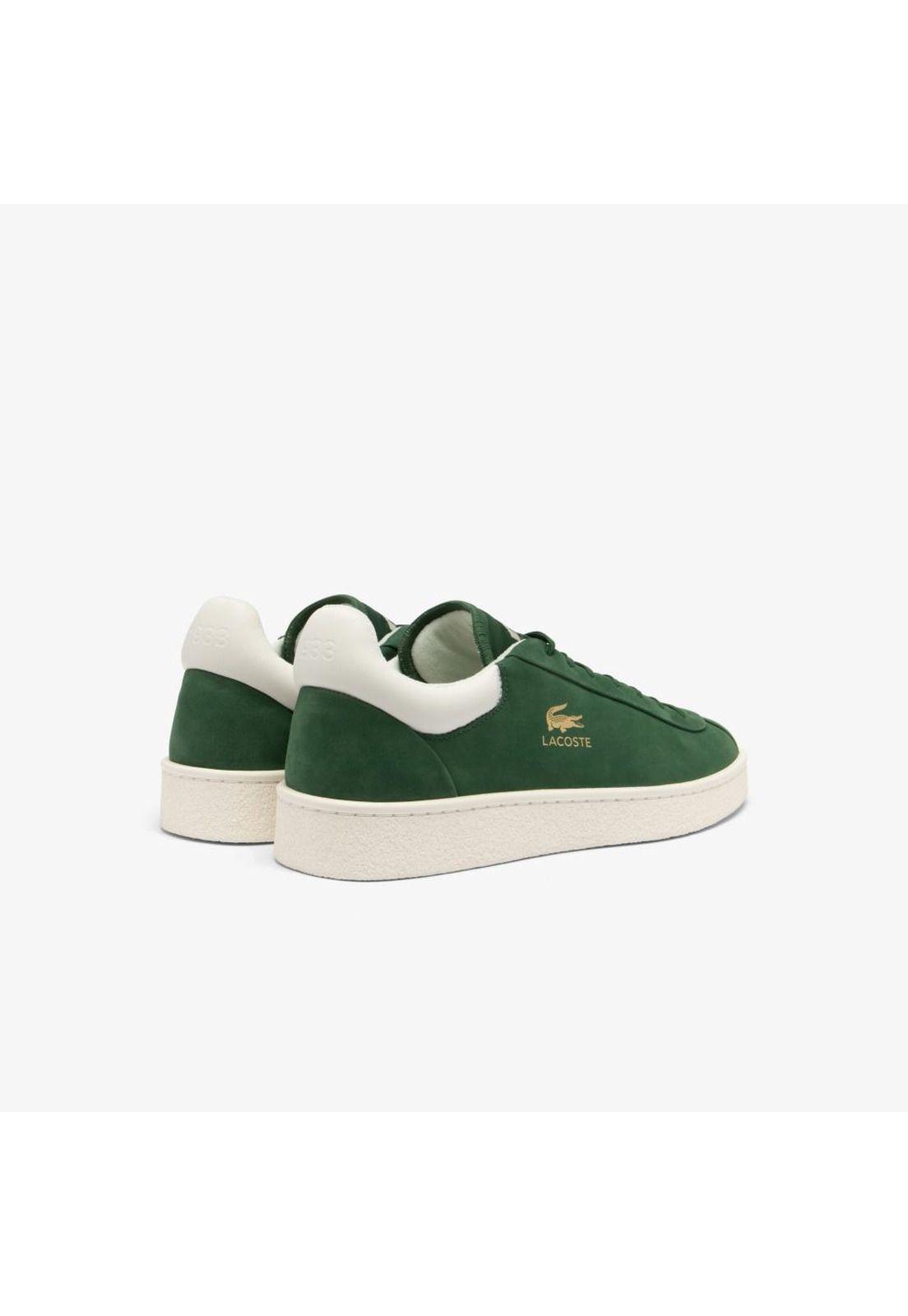 Zapatilla Urbana Lacoste Baseshot premium   Hombre Verde-2