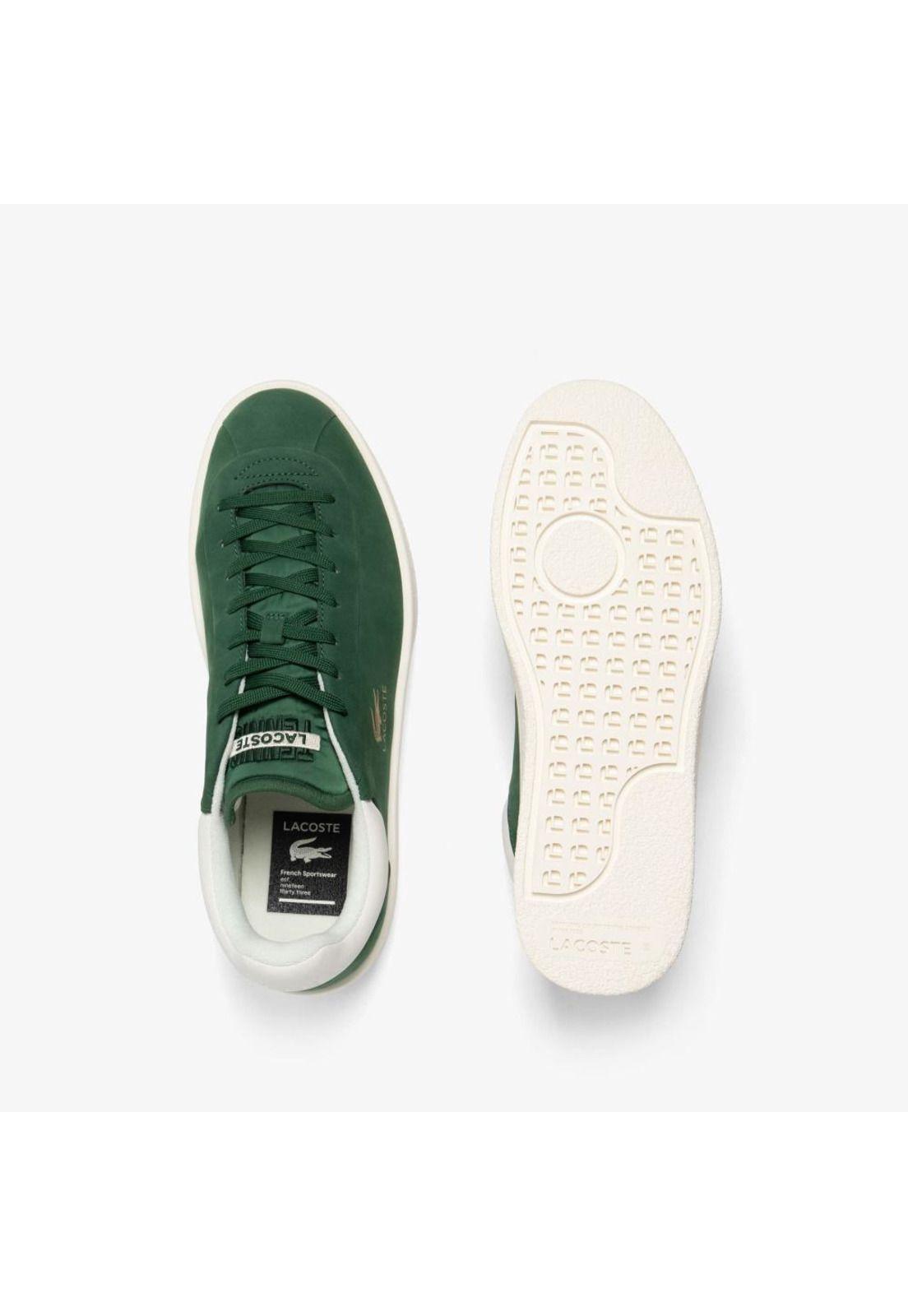 Zapatilla Urbana Lacoste Baseshot premium   Hombre Verde-3