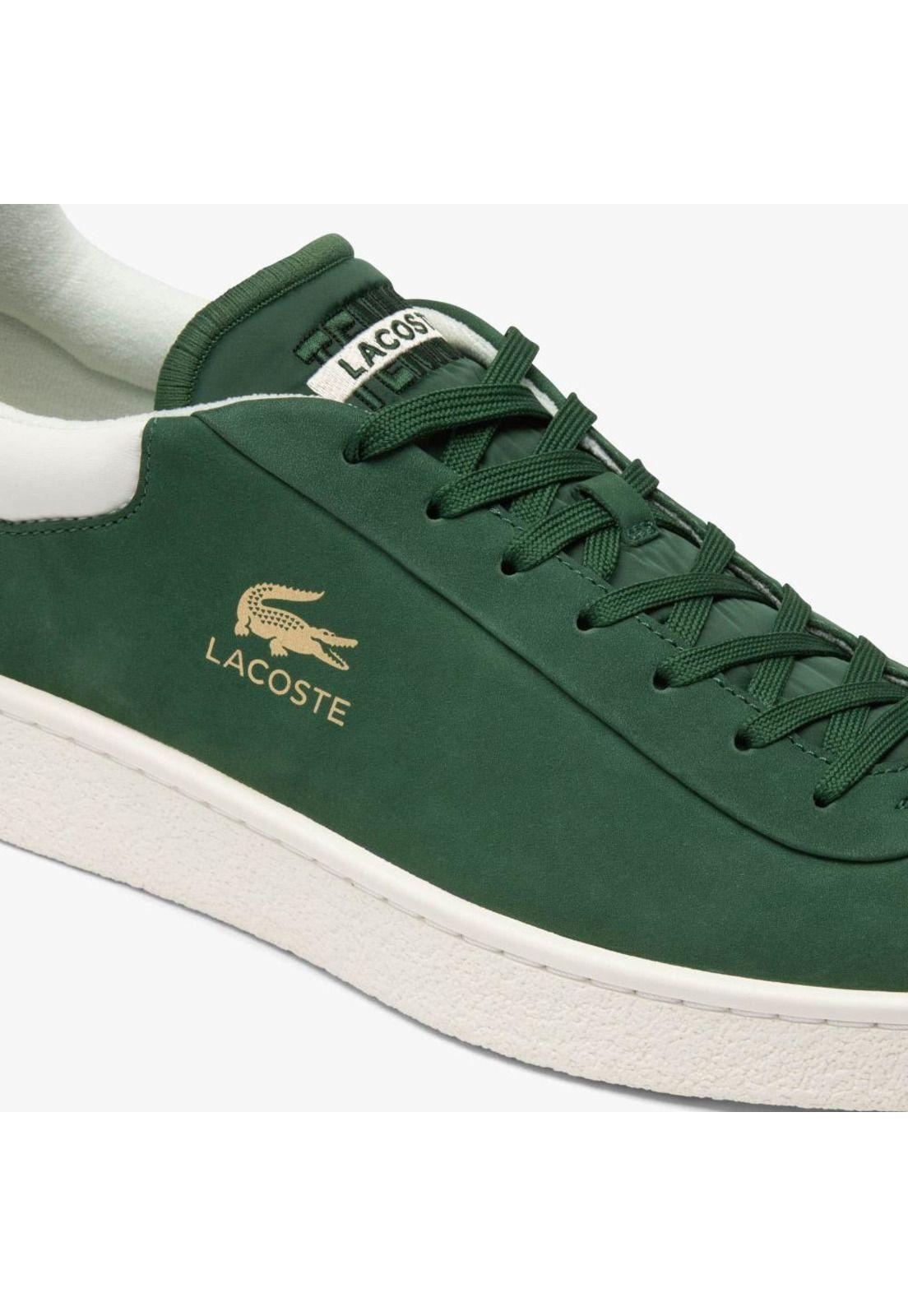 Zapatilla Urbana Lacoste Baseshot premium   Hombre Verde-5