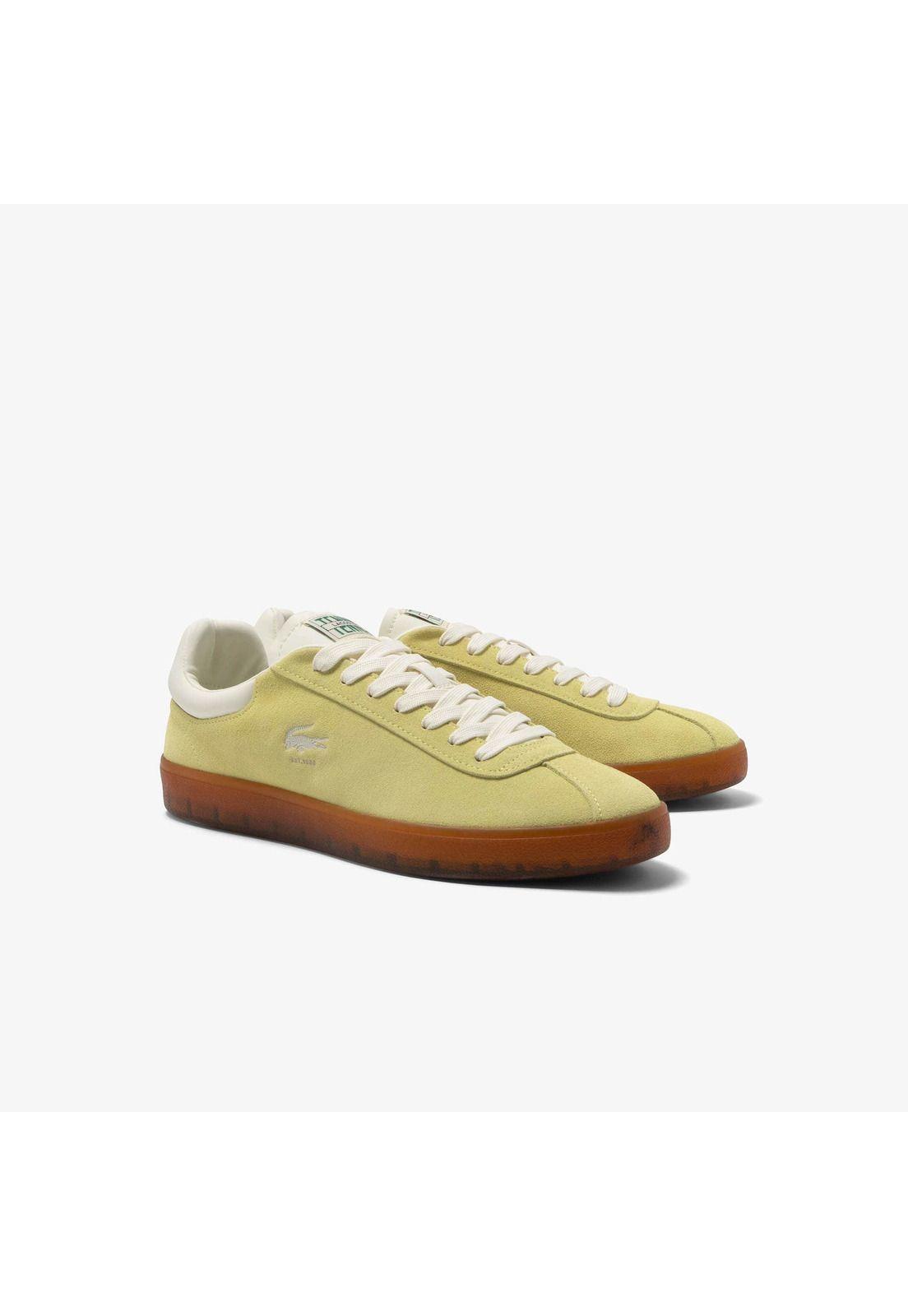 Zapatilla Lacoste Baseshot Hombre Amarillo-1