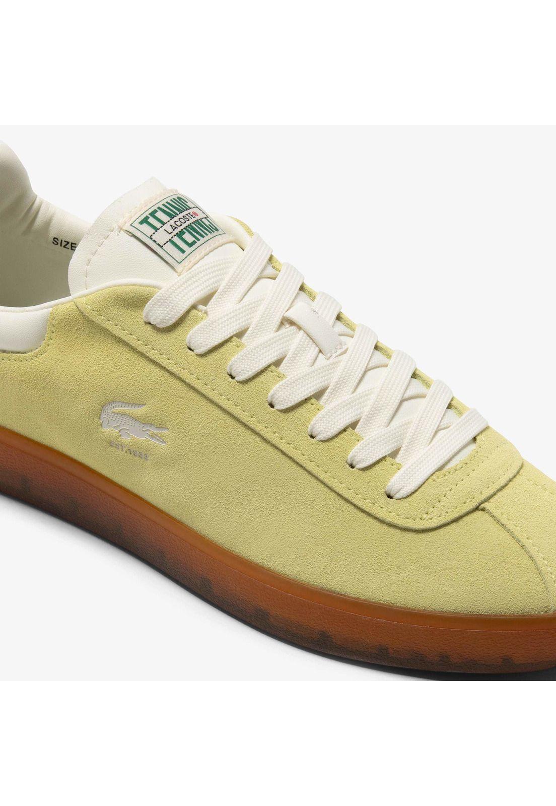 Zapatilla Lacoste Baseshot Hombre Amarillo-5