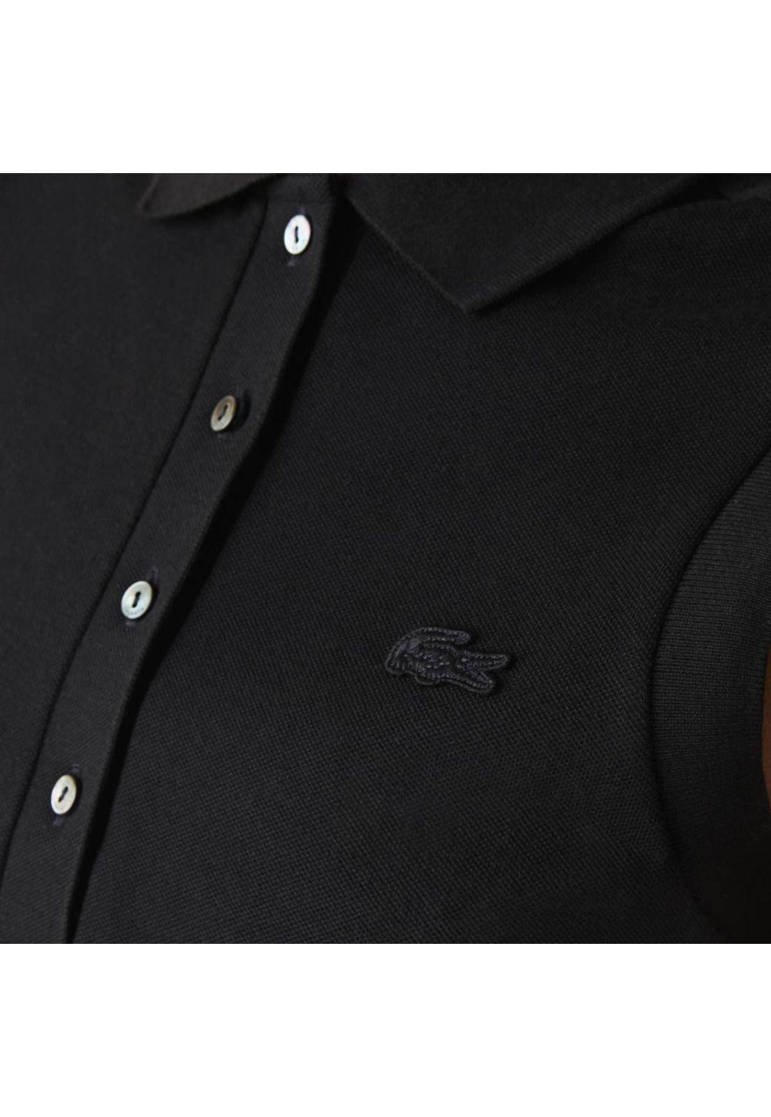 Polera Polo Lacoste PF5445 Mujer Negro-3