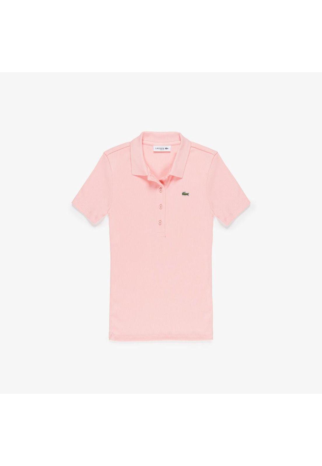 Polera Polo Lacoste DF5377 Mujer Rosado-0