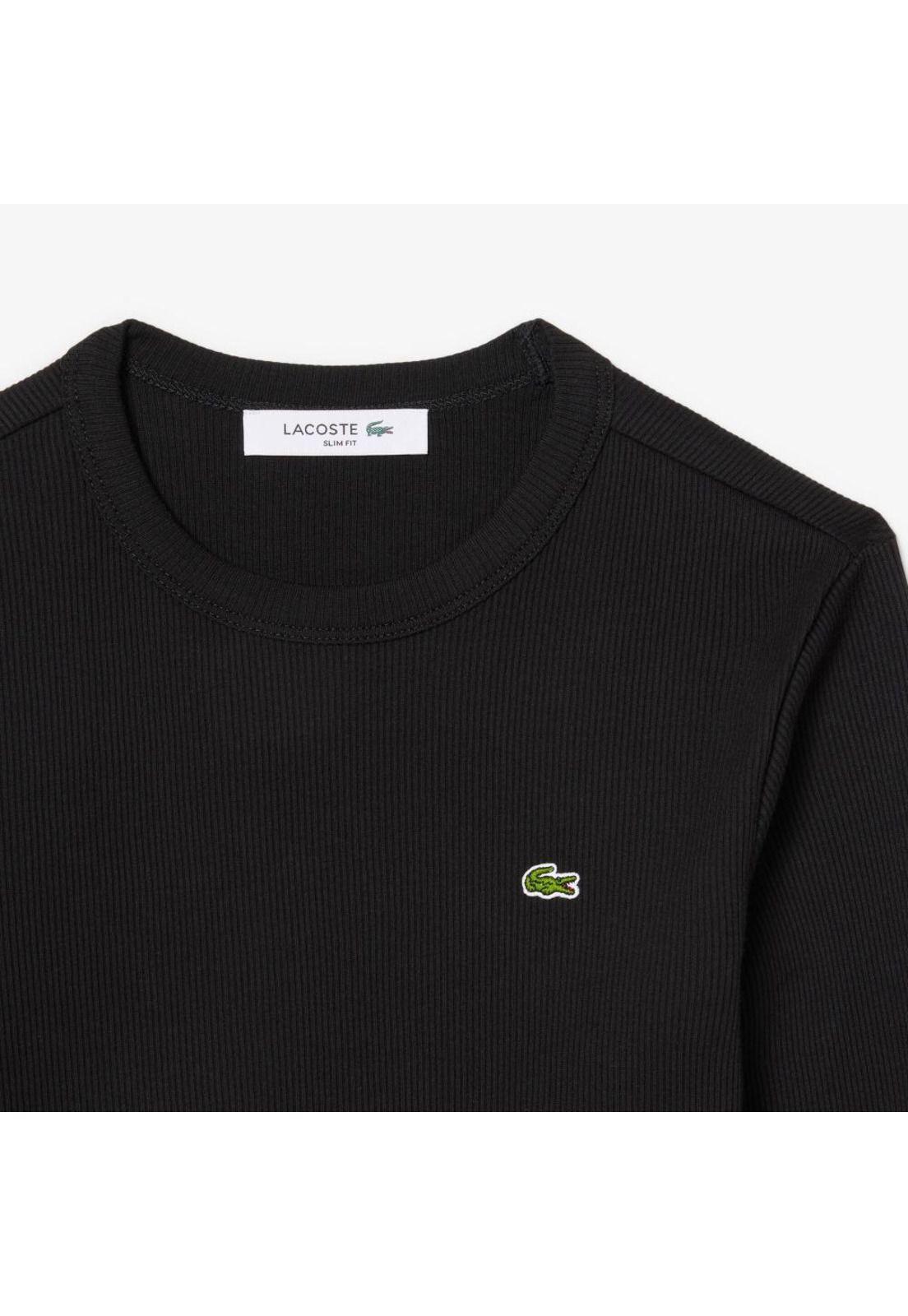 Polera Manga Larga Mujer Lacoste TF1692 Negro-3