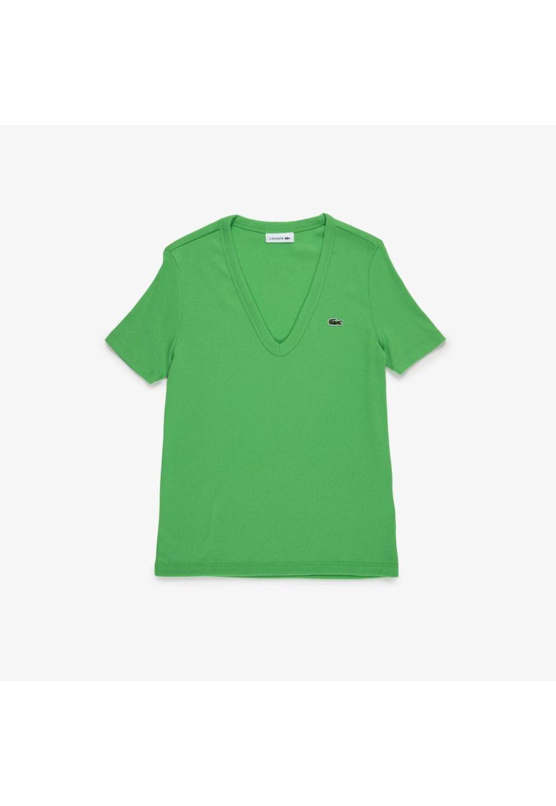 Polera Lacoste TF545 Mujer Verde-0