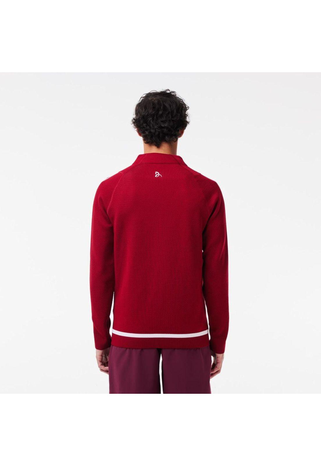 Poleron Lacoste SH7541 Hombre Rojo-1