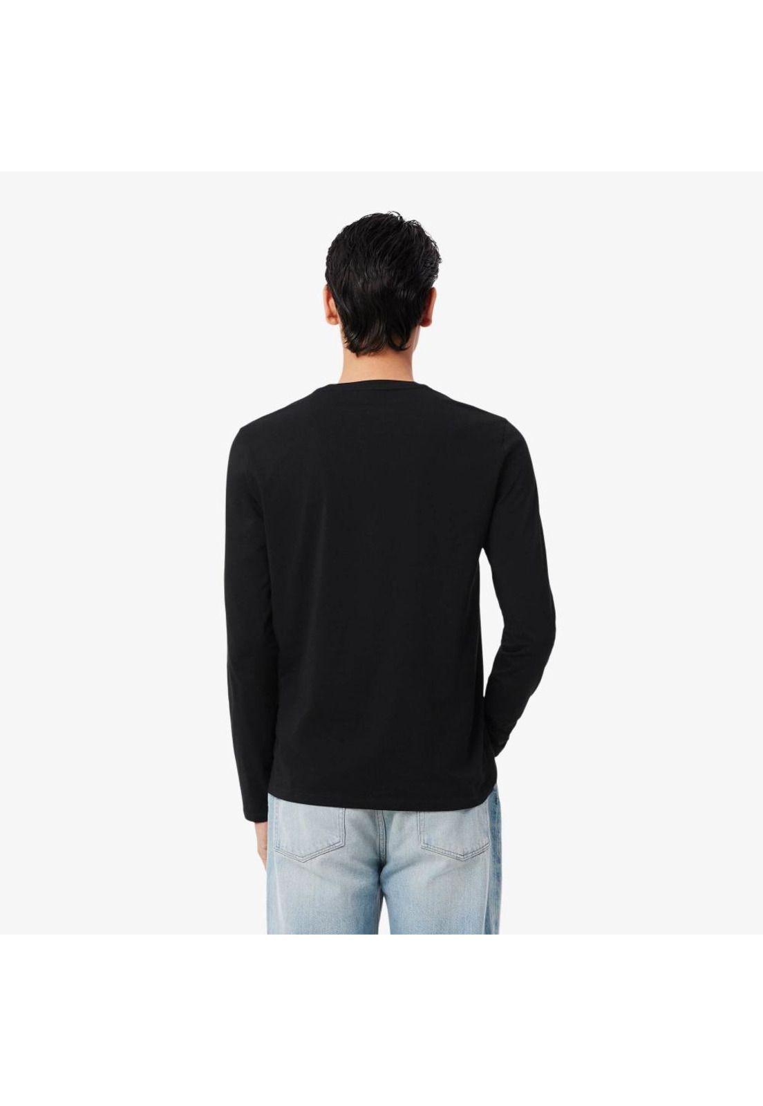 Polera Lacoste TH6712 Hombre Negro-2