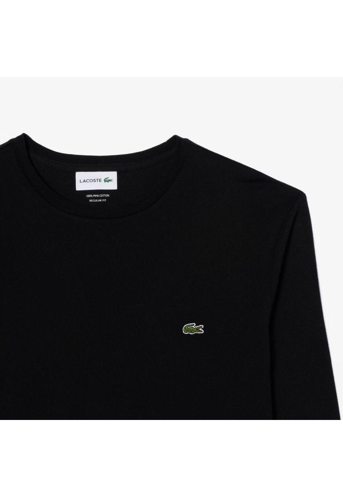 Polera Lacoste TH6712 Hombre Negro-3