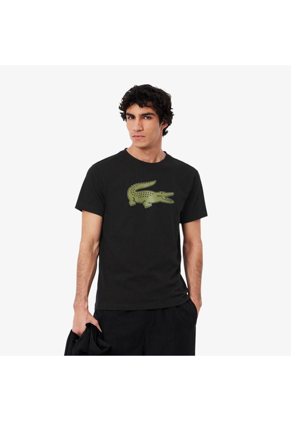 Polera Manga Corta Hombre Lacoste TH2042 Negro-0