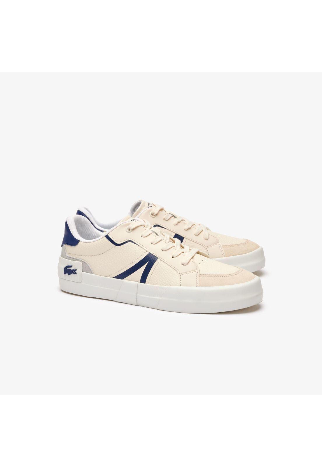 Zapatilla Lacoste L004 De Cuero Hombre Blanco-1