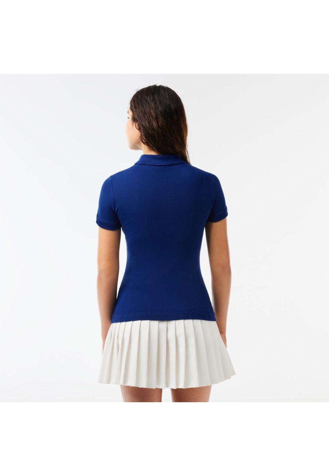 Polera Polo Lacoste PF086 Mujer Azul-2