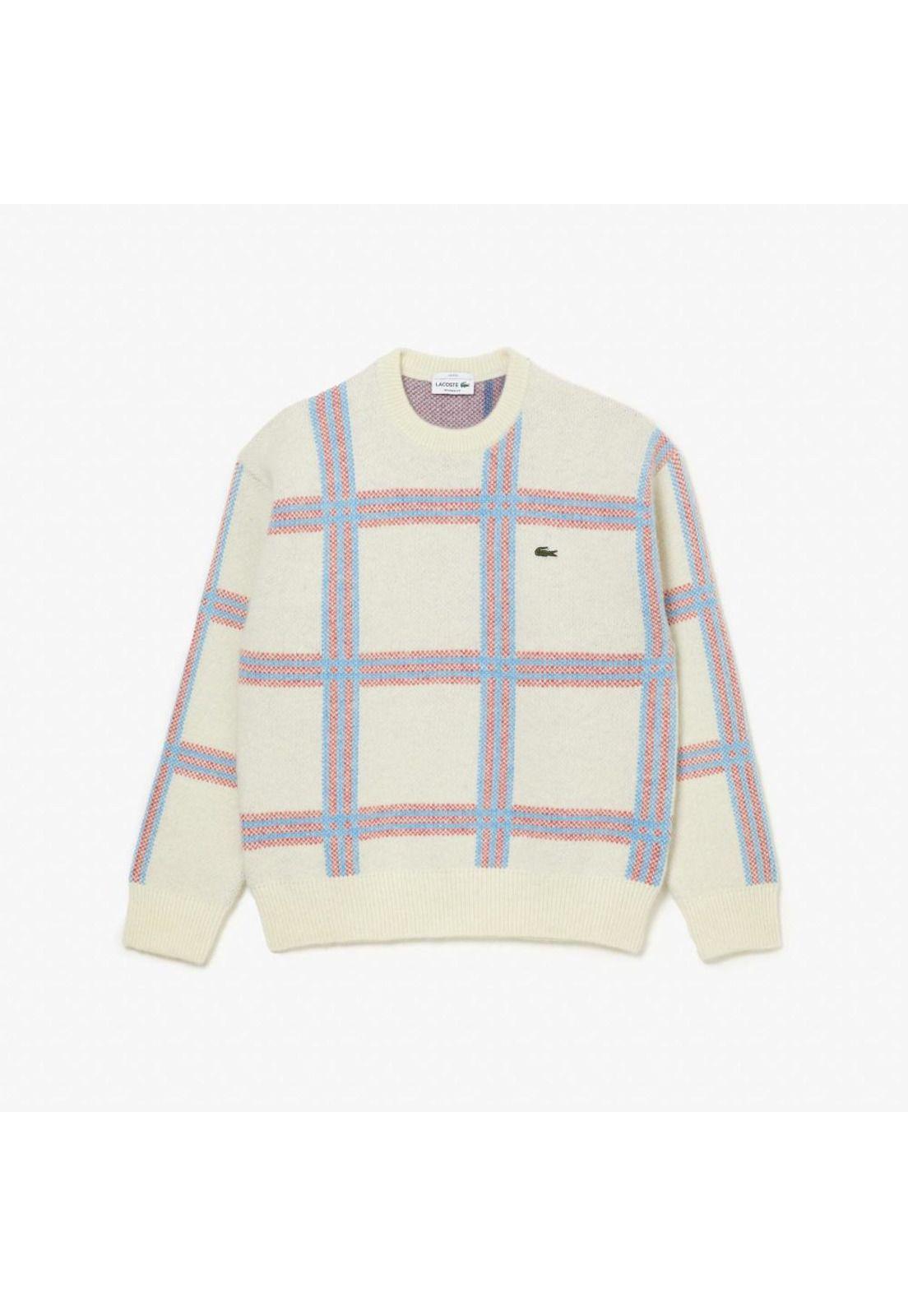 Sweater Lacoste AH048 Hombre Blanco-1
