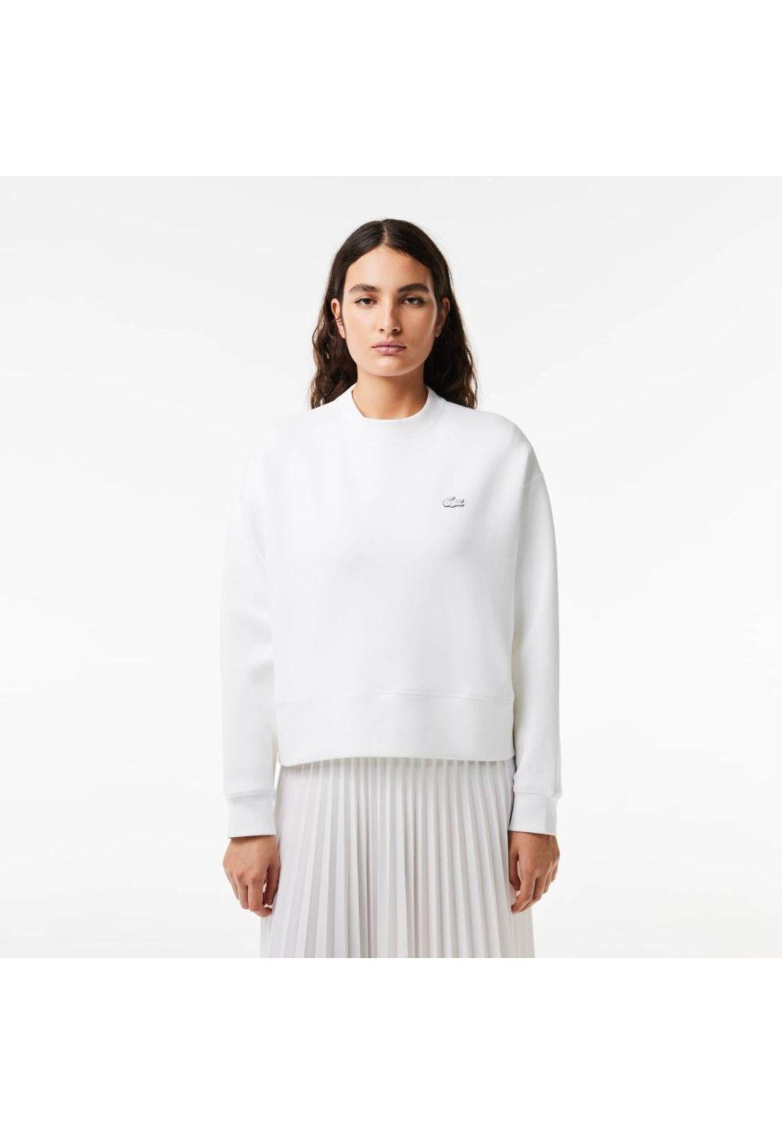 Polerón Lacoste SF5614 Mujer Blanco-0