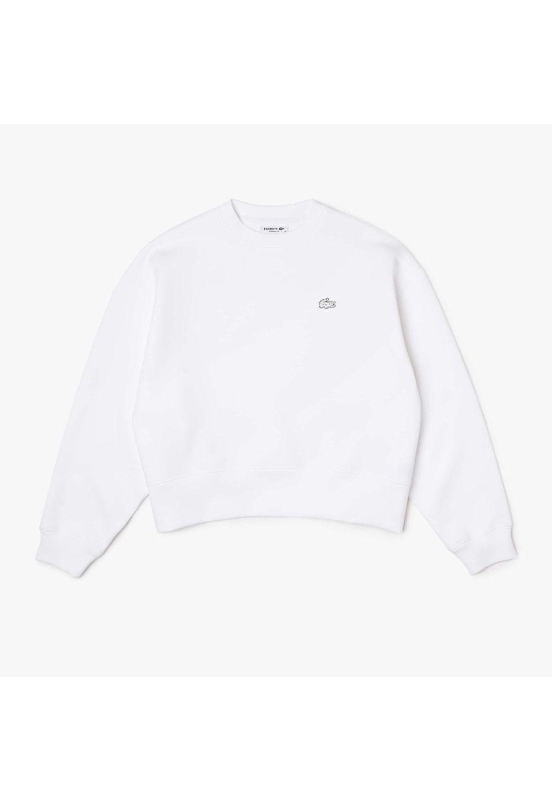 Polerón Lacoste SF5614 Mujer Blanco-1